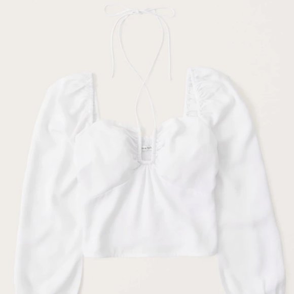 NEW WITH TAGS A+F Trendy White Blouse - Perfect for Summer! - Picture 5 of 5
